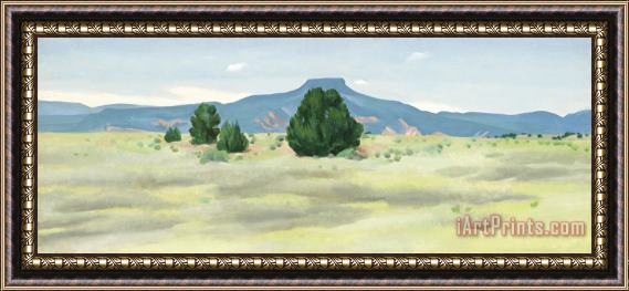 Georgia O'keeffe Ghost Ranch Landscape, Ca. 1936 Framed Painting