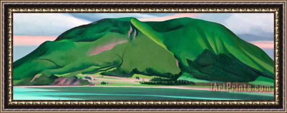 Georgia O'keeffe Green Mountains, Canada, 1932 Framed Print