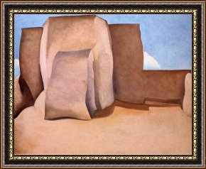 Conquest of Mexico, 1521 Framed Prints - Ranchos Church New Mexico by Georgia O'keeffe