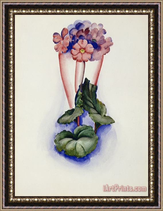 Georgia O'keeffe Untitled (flowers in Vase), Pre 1936 Framed Painting