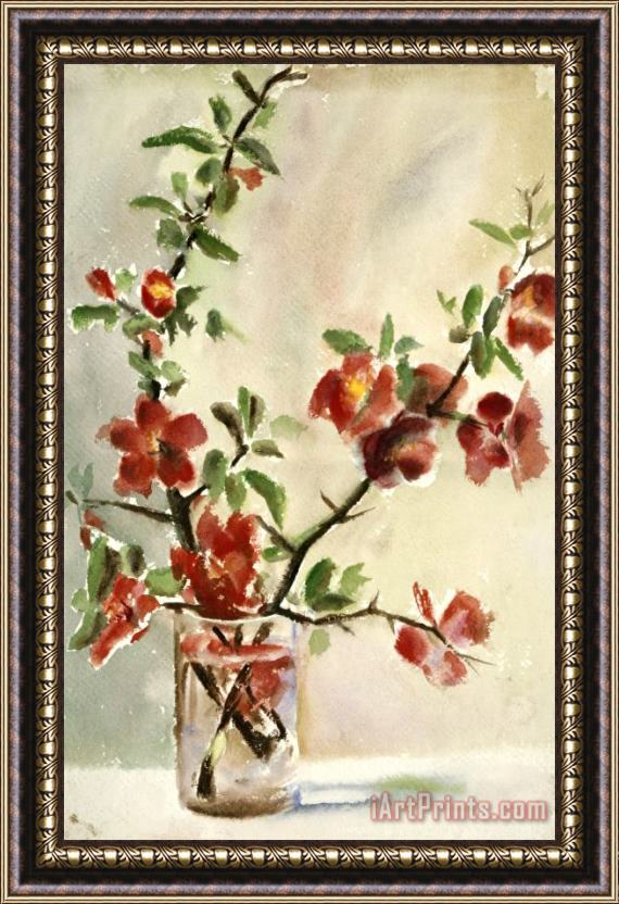 Georgia O'Keeffe Untitled (vase of Flowers) Framed Print