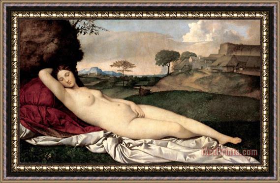 Giorgione Sleeping Venus Framed Painting