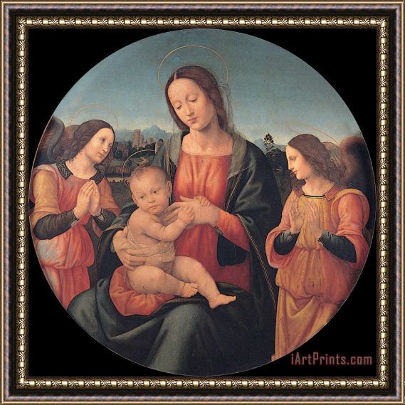 Giovanni Antonio Sogliani Madonna with The Child And Angels Framed Print