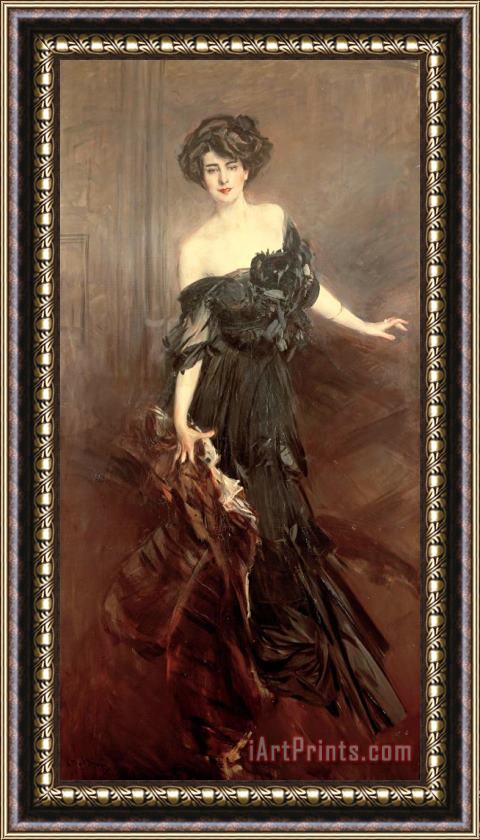 Giovanni Boldini Mademoiselle De Nemidoff Framed Painting
