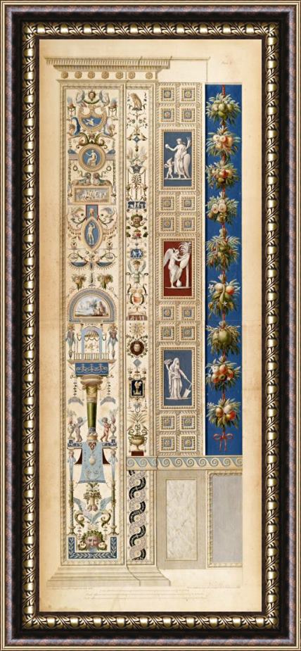 Giovanni Ottaviani Plate I From Loggie Di Rafaele Nel Vaticano Framed Painting