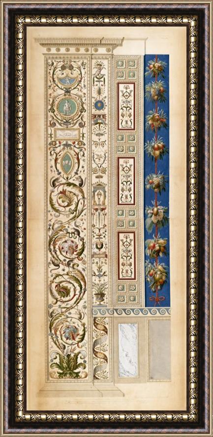 Giovanni Ottaviani Plate IX From Loggie Di Rafaele Nel Vaticano Framed Painting