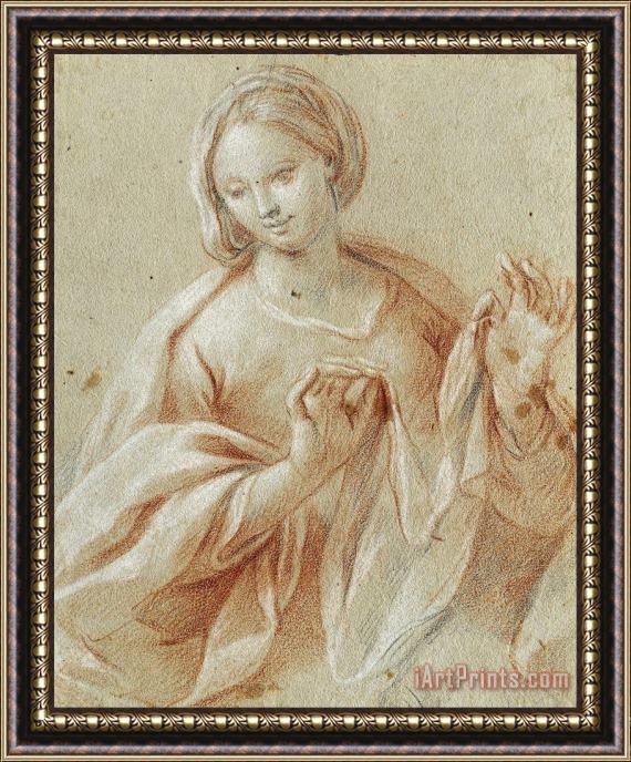 Giovanni Paolo Melchiori Study for The Madonna Framed Painting
