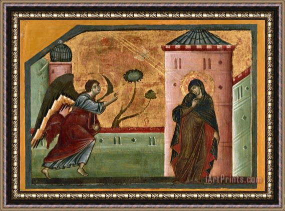 Guido Da Siena Annunciation Framed Print