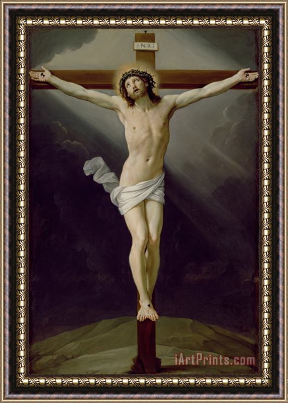 Guido Reni Christ On The Cross Framed Painting