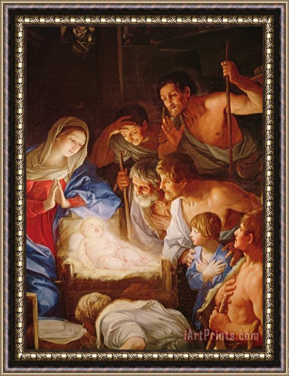 Guido Reni The Adoration Of The Shepherds Framed Painting