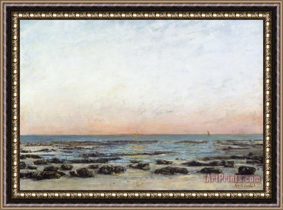 Gustave Courbet Sunset Framed Print