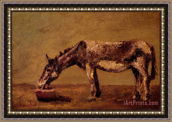 Gustave Courbet The Donkey Framed Print