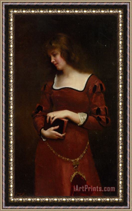 Gustave Jean Jacquet Wistful Thoughts Framed Painting