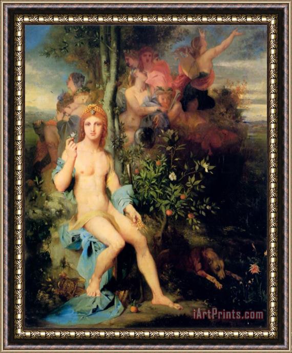 Gustave Moreau Apollo And The Nine Muses Framed Print
