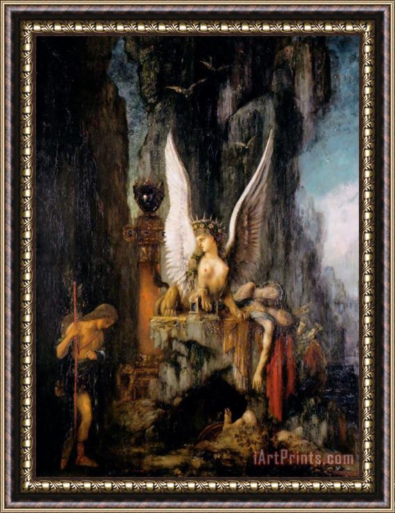 Gustave Moreau Oedipus The Wayfarer Framed Painting