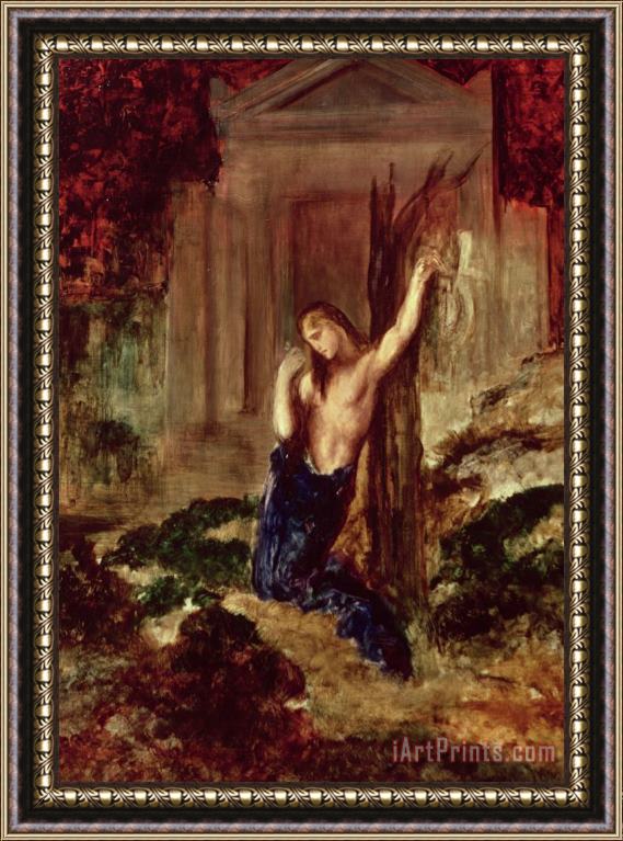 Gustave Moreau Orpheus At The Tomb Of Eurydice Framed Painting