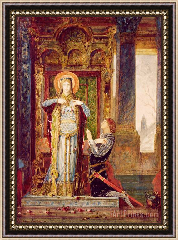 Gustave Moreau St Elisabeth Of Hungary Or The Miracle Of The Roses Framed Print