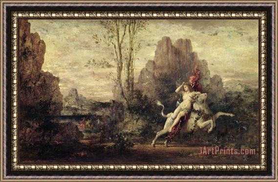 Gustave Moreau The Rape Of Europa Framed Painting