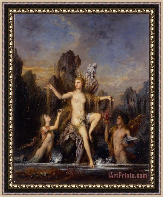 Gustave Moreau Venus Rising From The Sea Framed Print