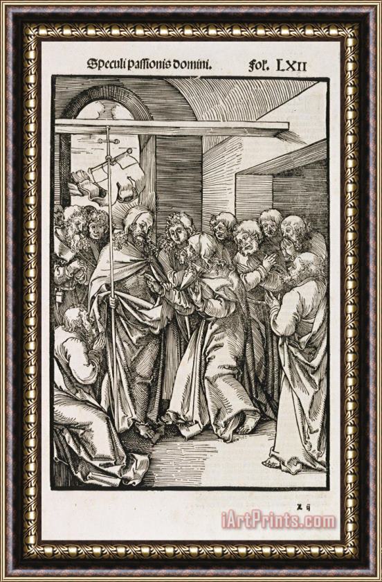 Hans Leonhard Schaufelein Thomas Doubting Christ's Wounds Framed Painting