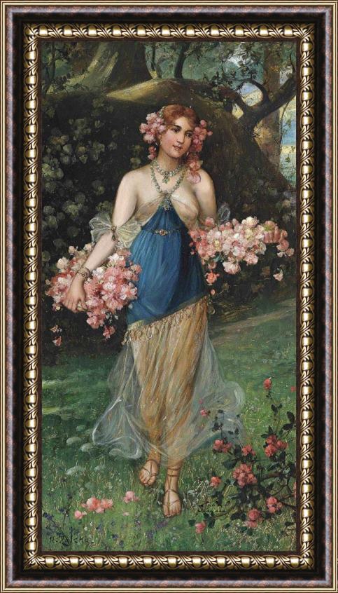 Hans Zatzka The Maidens of Spring Framed Painting