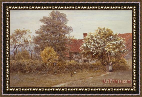 Helen Allingham Blake's House Hampstead Heath Framed Print