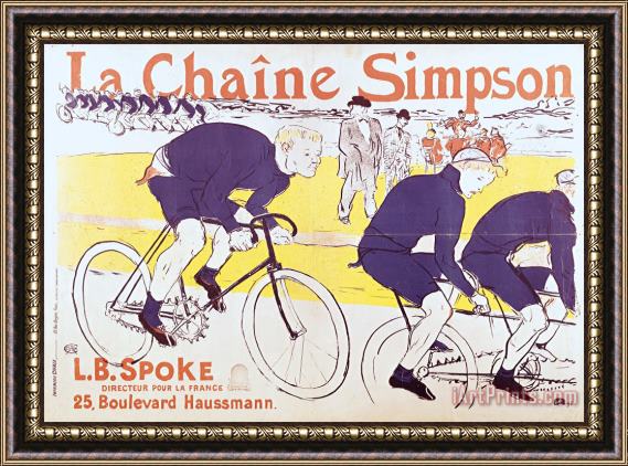 Henri de Toulouse-Lautrec The Simpson Chain Framed Print