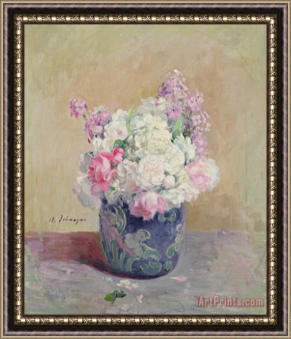 Henri Lebasque Vase Of Flowers Framed Print