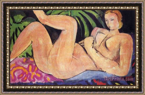 Henri Matisse A Nude with Her Heel on Her Knee 1936 Framed Print