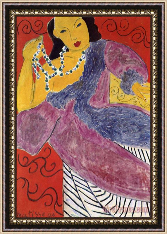 Henri Matisse Asia 1946 Framed Painting