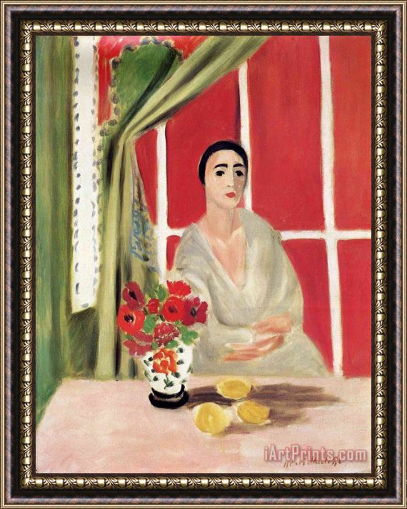Henri Matisse Figure at The Rideau Releve Framed Painting