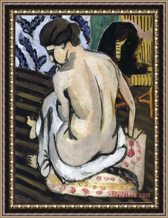 Henri Matisse Nude's Back 1918 Framed Print
