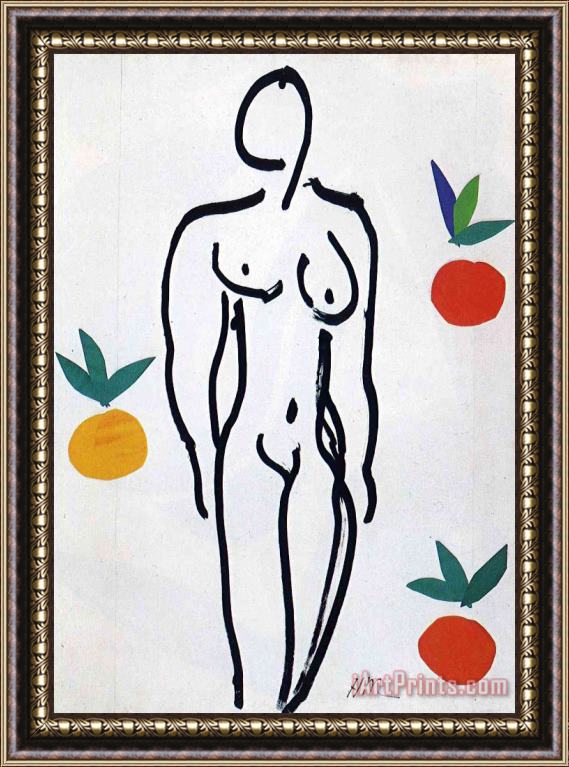 Henri Matisse Nude with Oranges 1951 Framed Print