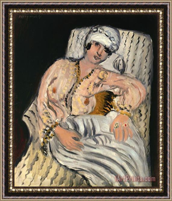 Henri Matisse Odalisque 1917 Framed Painting