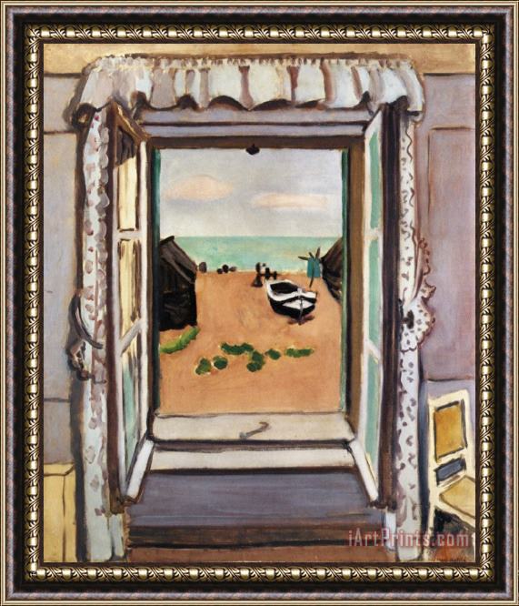 Henri Matisse Open Window Etretat 1920 Framed Print