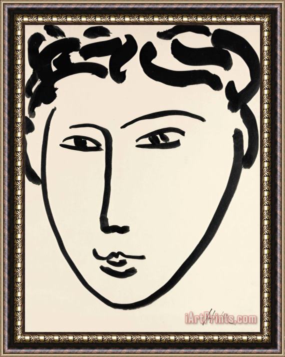 Henri Matisse Tete De Femme, 1952 Framed Print