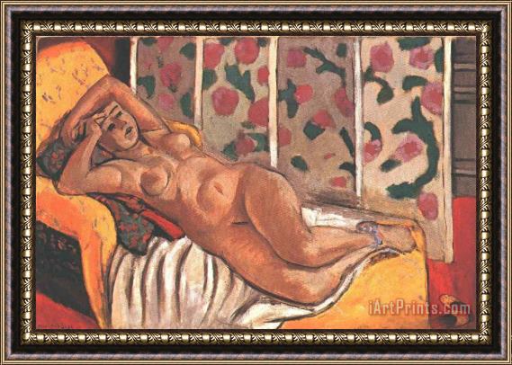 Henri Matisse Yellow Odalisque 1926 Framed Print