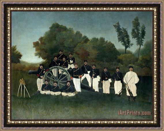 Henri Rousseau Artillerymen (les Artilleurs) Framed Print
