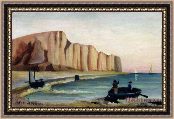 Henri Rousseau Cliffs Framed Painting