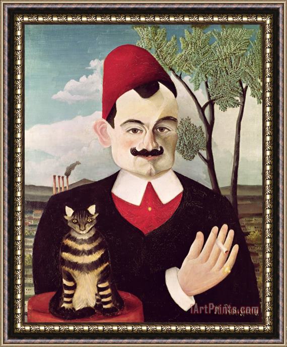 Henri Rousseau Portrait of Pierre Loti Framed Painting