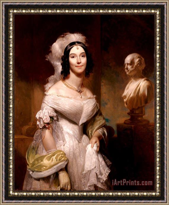 Henry Inman Angelica Singleton Van Buren (mrs. Abraham Van Buren) Framed Print