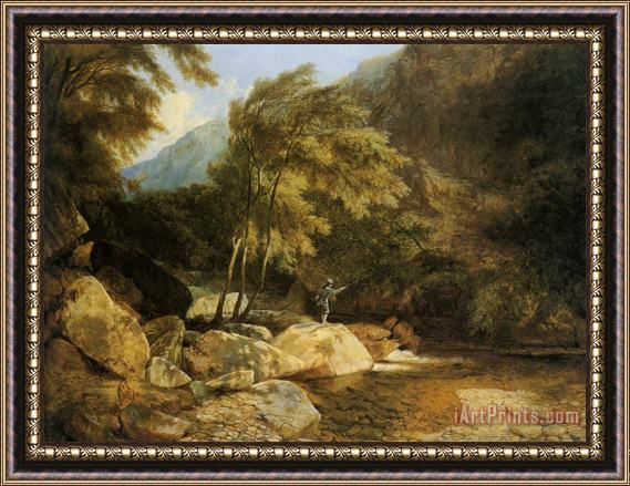 Henry John Boddington The Angler Framed Painting