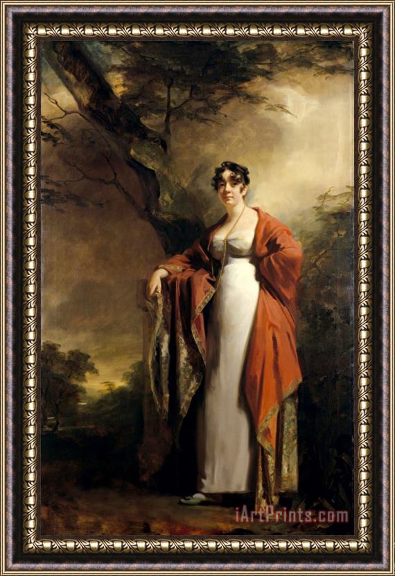 Henry Raeburn Frances Harriet Wynne, Mrs Hamilton of Kames (1786 1860) Framed Painting