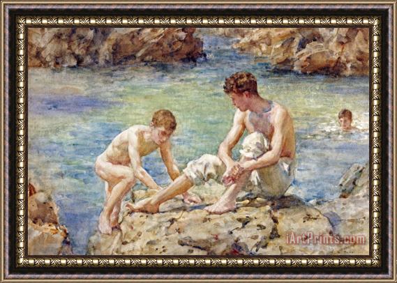 Henry Scott Tuke The Bathers Framed Painting