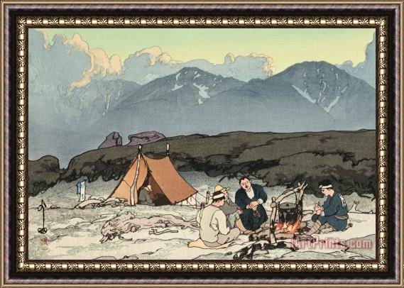 Hiroshi Yoshida Kita And Mano Mountains (kita Dake to Mano Dake), From The Series Southern Japanese Alps (nihon Minami Arupusu Shu) Framed Print