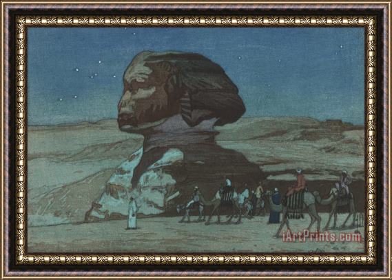Hiroshi Yoshida The Sphinx at Night (sufuinkusu Yo), From The European Series Framed Print