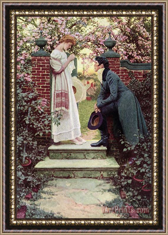 Howard Pyle When All the World Seemed Young Framed Painting
