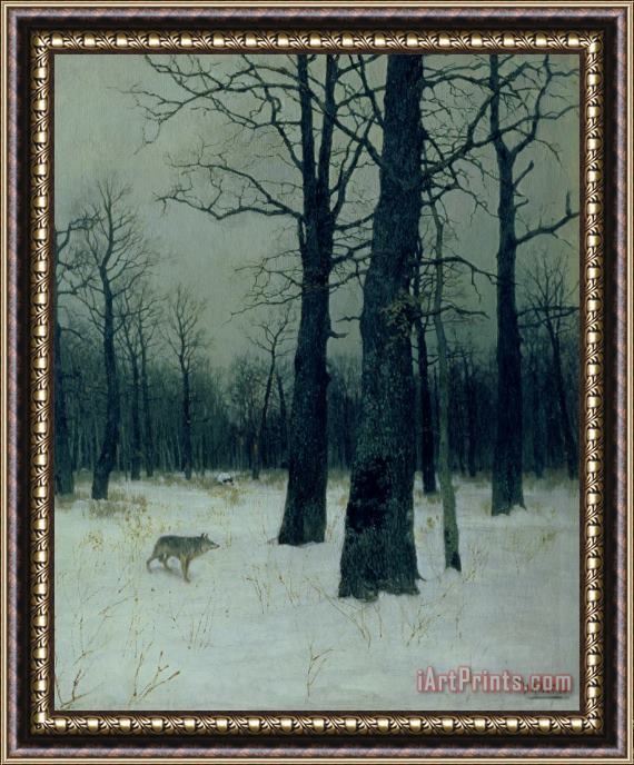 Isaak Ilyic Levitan Wood in Winter Framed Print