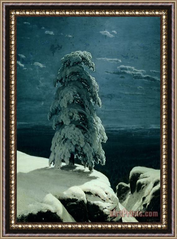 Ivan Ivanovich Shishkin In the Wild North Framed Painting