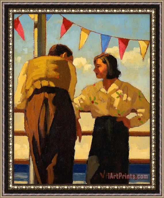 Jack Vettriano Couple on The Promenade, 1993 Framed Painting